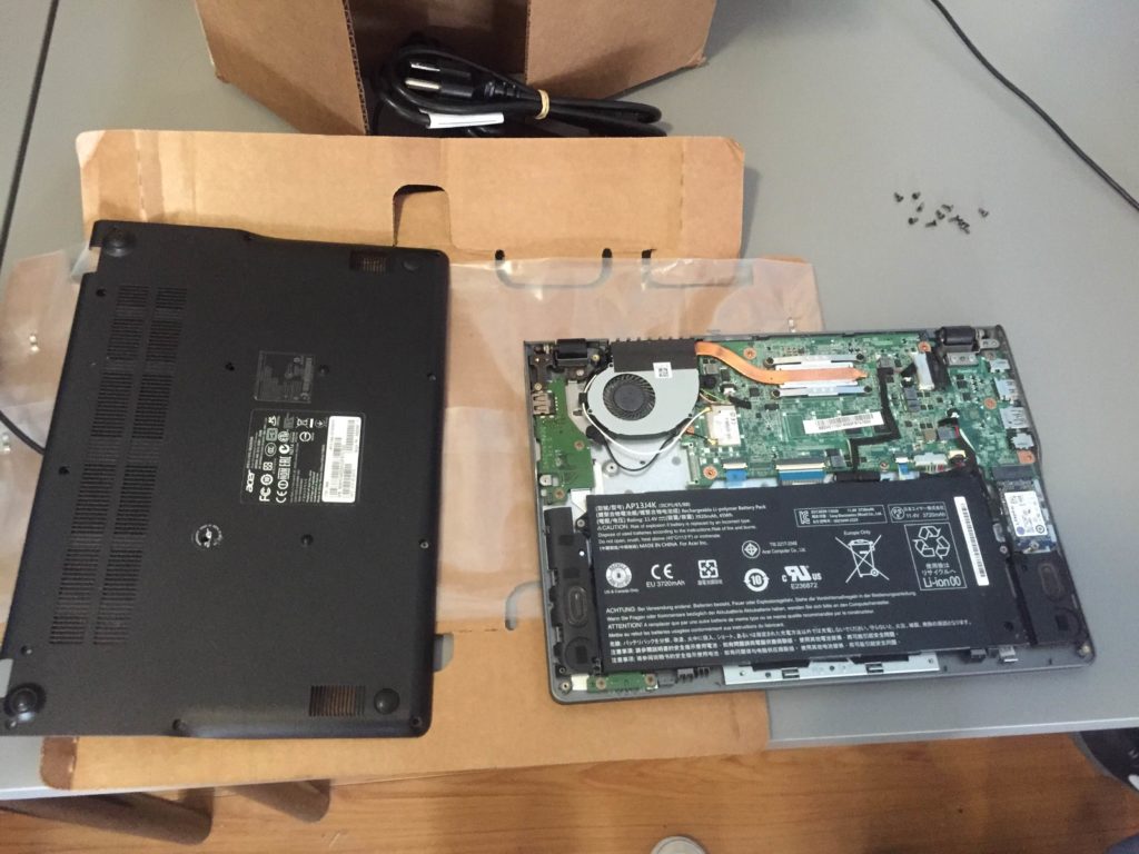Taking laptops apart